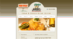 Desktop Screenshot of andresrestaurantsd.com