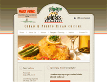 Tablet Screenshot of andresrestaurantsd.com